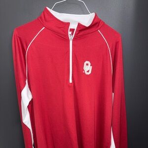 Oklahoma Sooners Crimson and White Athletic Pullover